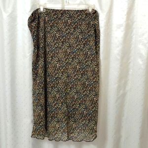 🖤Women's Tabloid skirt, brown & tan size 2X